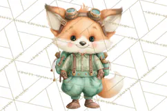 Cute Steampunk Baby Animal Clipart PNG for Printables Product Image 3