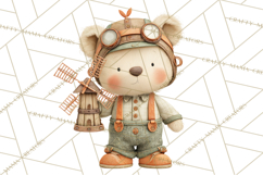 Cute Steampunk Baby Animal Clipart PNG for Printables Product Image 4