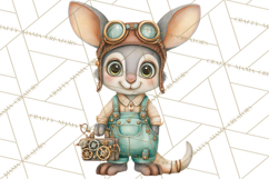 Cute Steampunk Baby Animal Clipart PNG for Printables Product Image 5