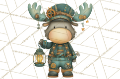 Cute Steampunk Baby Animal Clipart PNG for Printables Product Image 4