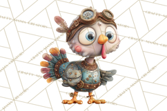 Cute Steampunk Baby Animal Clipart PNG for Printables Product Image 3