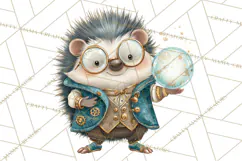 Cute Steampunk Baby Animal Clipart PNG for Printables Product Image 2