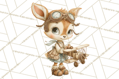 Cute Steampunk Baby Animal Clipart PNG for Printables Product Image 3