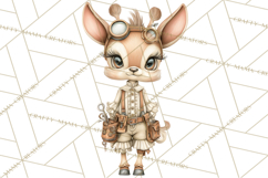 Cute Steampunk Baby Animal Clipart PNG for Printables Product Image 5