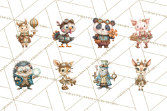 Cute Steampunk Baby Animal Clipart PNG for Printables Product Image 8