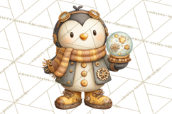 Cute Steampunk Baby Animal Clipart PNG for Printables Product Image 4