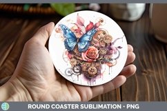 GorgeousSteampunk Round Coaster design.
