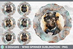 Bundle of six Watercolor Cane Corsos Wind Spinner designs.