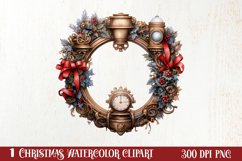 Steampunk Christmas Sublimation Clipart, Steampunk Christmas Product Image 1