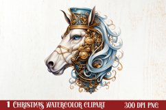 Steampunk Christmas Sublimation Clipart, Steampunk Christmas Product Image 1
