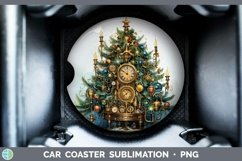 GorgeousSteampunk Christmas Car Coaster design.