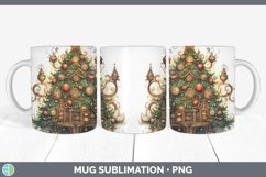 GorgeousSteampunk Christmas Mug Wrap design.