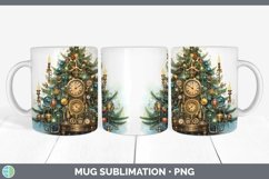 GorgeousSteampunk Christmas Mug Wrap design.