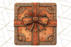 Steampunk Christmas Clipart Santa Elf Reindeer Ornaments Product Image 4