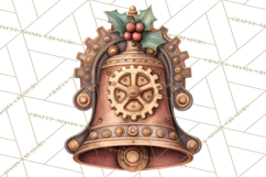 Steampunk Christmas Clipart Santa Elf Reindeer Ornaments Product Image 2