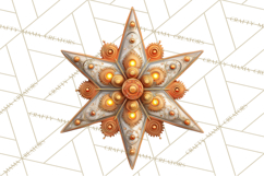 Steampunk Christmas Clipart Santa Elf Reindeer Ornaments Product Image 3