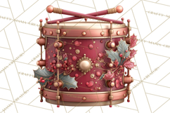 Steampunk Christmas Clipart Santa Elf Reindeer Ornaments Product Image 3