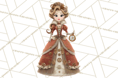Steampunk Christmas Clipart Santa Elf Reindeer Ornaments Product Image 5