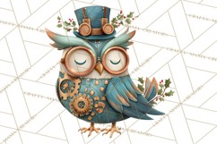 Steampunk Christmas Clipart Santa Elf Reindeer Ornaments Product Image 4