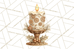 Steampunk Christmas Clipart Santa Elf Reindeer Ornaments Product Image 3