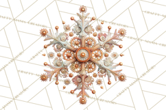 Steampunk Christmas Clipart Santa Elf Reindeer Ornaments Product Image 4