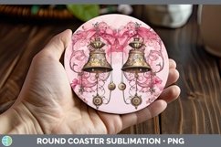 GorgeousSteampunk Christmas Round Coaster design.