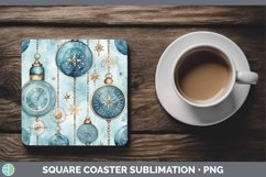 GorgeousSteampunk Christmas Square Coaster design.