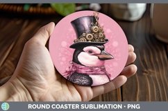 GorgeousSteampunk Christmas Round Coaster design.