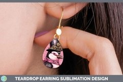 GorgeousSteampunk Christmas Teardrop Earrings design.