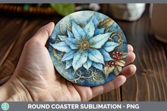 GorgeousSteampunk Christmas Round Coaster design.