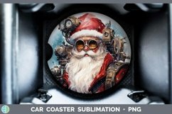 GorgeousSteampunk Christmas Car Coaster design.