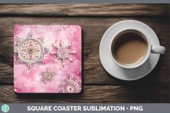 GorgeousSteampunk Christmas Square Coaster design.