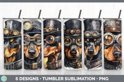 Bundle of six Watercolor Doberman Pinschers Tumbler designs.