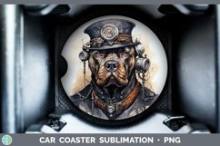 GorgeousSteampunk Dog Car Coaster design.
