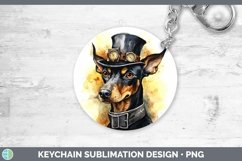 GorgeousSteampunk Dog Keychain design.
