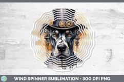 GorgeousSteampunk Dog Wind Spinner design.