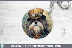 GorgeousSteampunk Dog Keychain design.