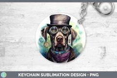 GorgeousSteampunk Dog Keychain design.