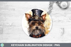 GorgeousSteampunk Dog Keychain design.