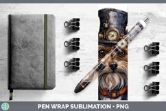 GorgeousSteampunk Dog Pen Wrap design.