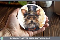 GorgeousSteampunk Dog Round Coaster design.