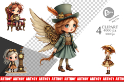 Steampunk Dolls Clipart Product Image 1