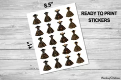 Steampunk Fashion Stickers | Victorian Fantasy Printable PNG Product Image 2