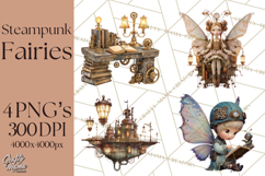 Steampunk Fairy Clipart, Mechanical World, Fairy Dolls Png Product Image 1