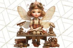 Steampunk Fairy Clipart, Mechanical World, Fairy Dolls Png Product Image 4