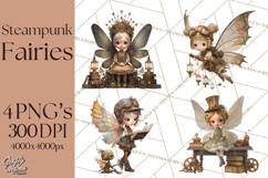 Steampunk Fairy Clipart, Mechanical World, Fairy Dolls Png Product Image 1