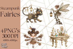Steampunk Fairy Clipart, Mechanical World, Fairy Dolls Png Product Image 1
