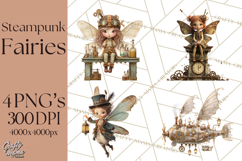 Steampunk Fairy Clipart, Mechanical World, Fairy Dolls Png Product Image 1