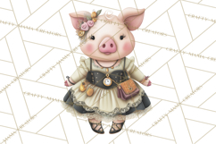 Steampunk Farm Animal Clipart PNG Product Image 2
