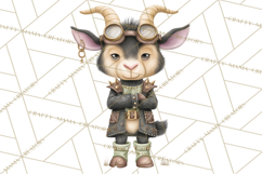 Steampunk Farm Animal Clipart PNG Product Image 2